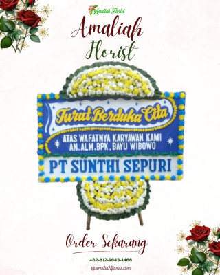 Papan Bunga Duka di Condong